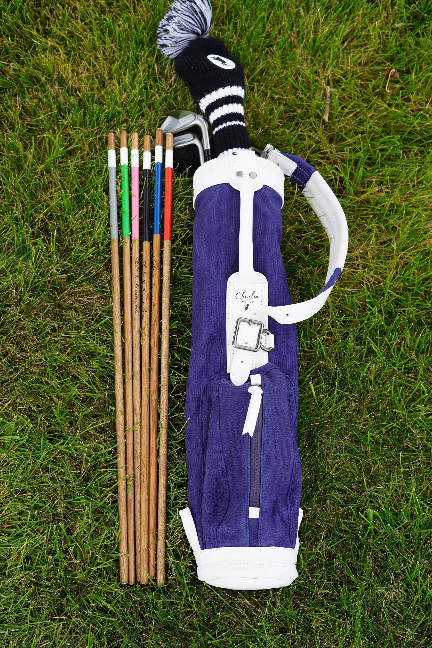 kids golf set with alignment sticks