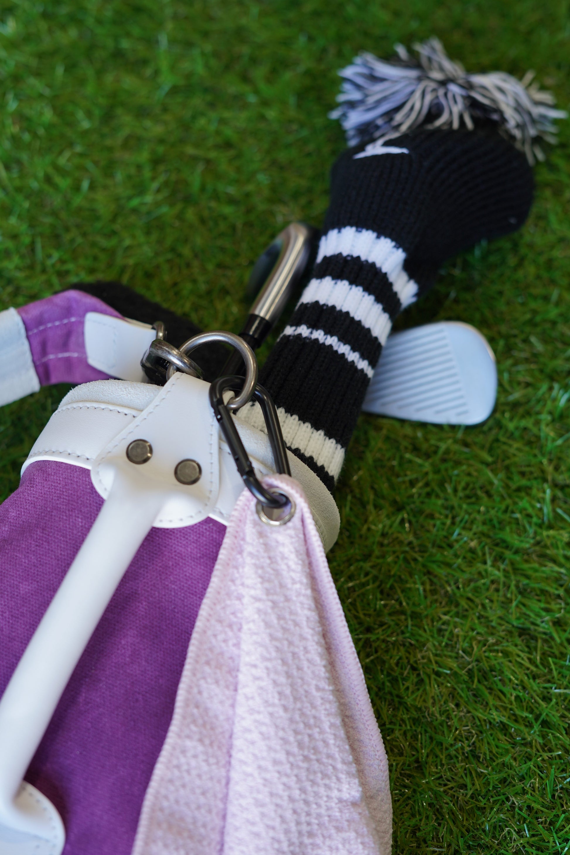 kids golf towel with carabiner