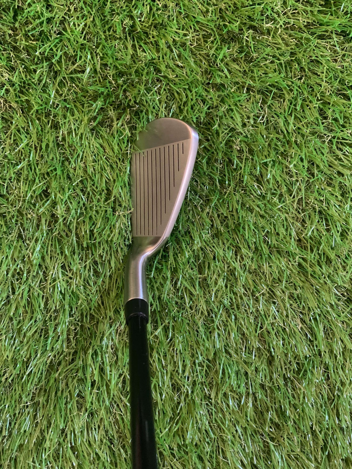 top view of kids golf clubs