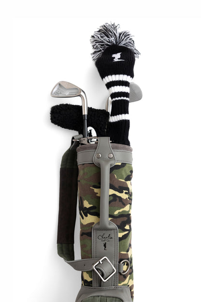 camo toddler golf bag with toddler golf club set