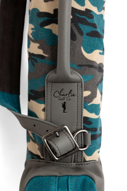 charlie golf co blue camo kids golf bag