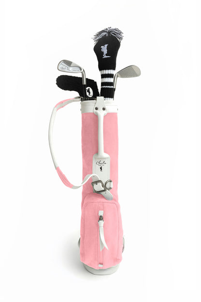 pink kids golf set