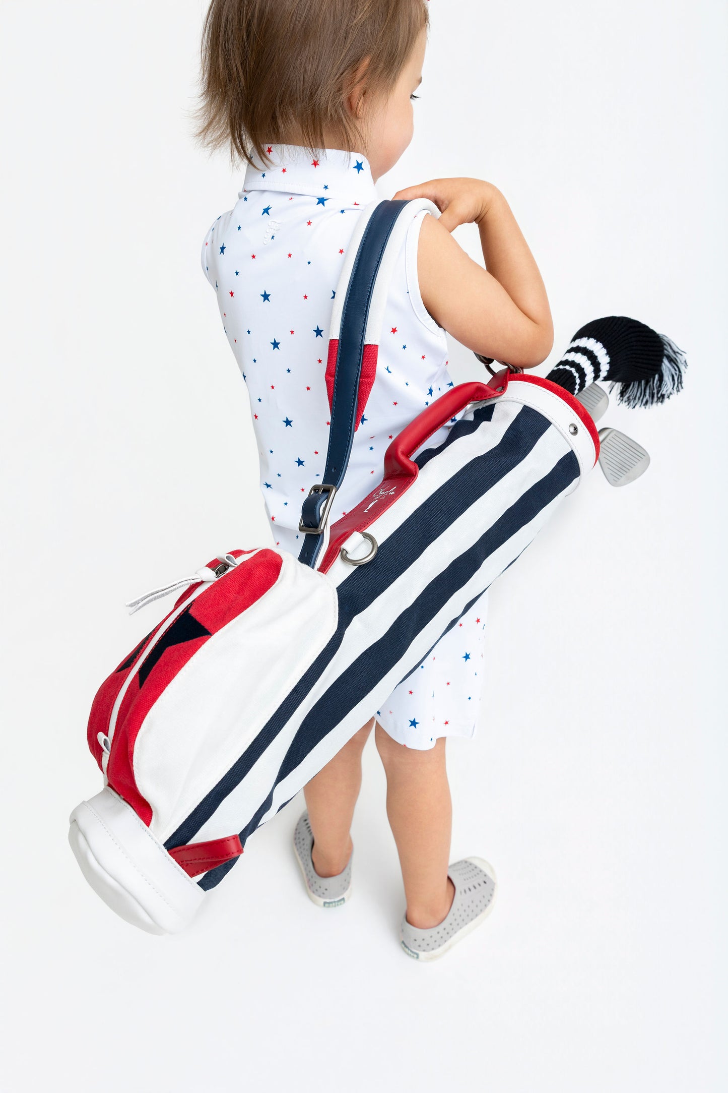 toddler golf bag with clubs usa themed