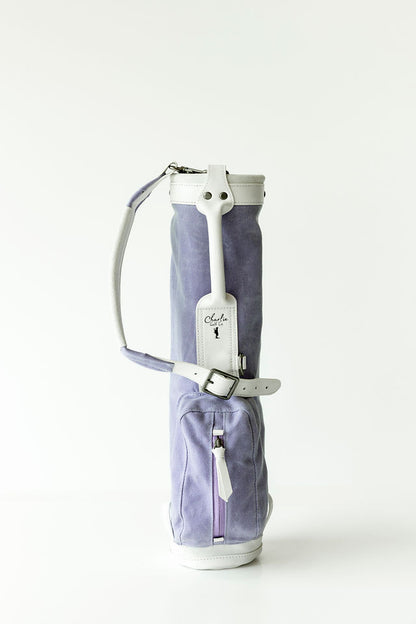 lavender toddler golf bag with adjustable strap