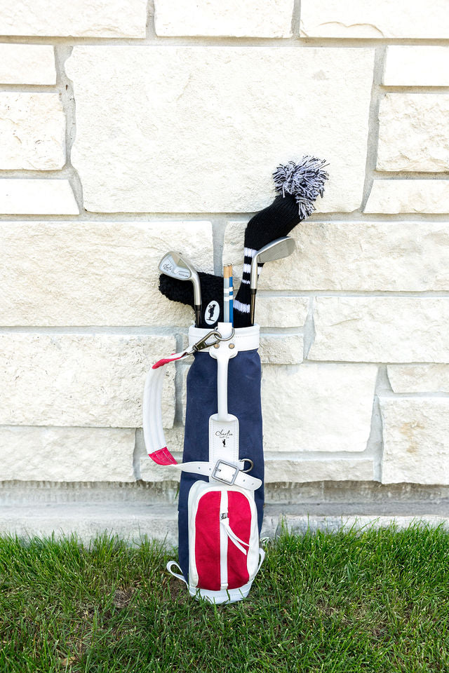 toddler golf bag red white and blue