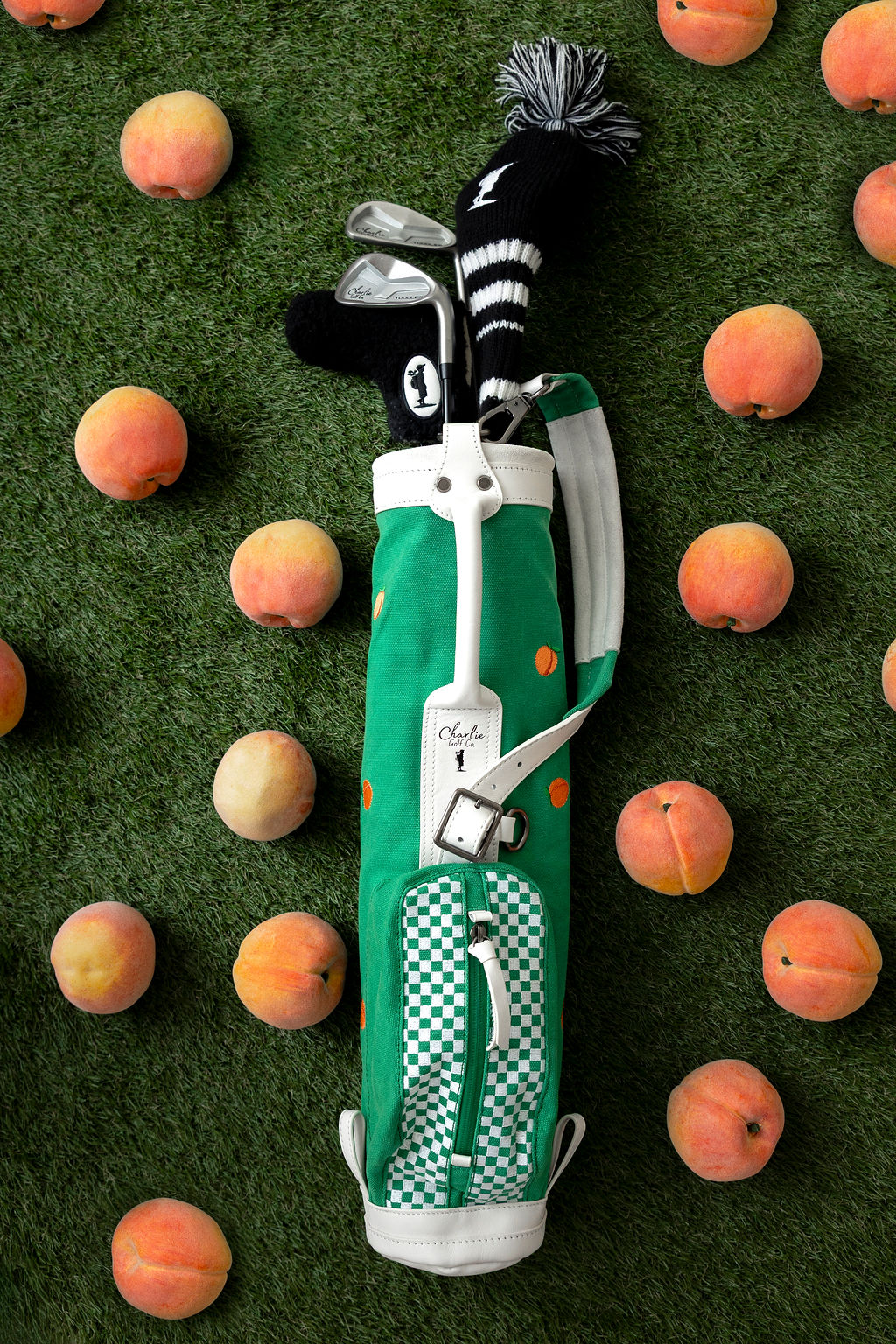 toddler golf set with peaches