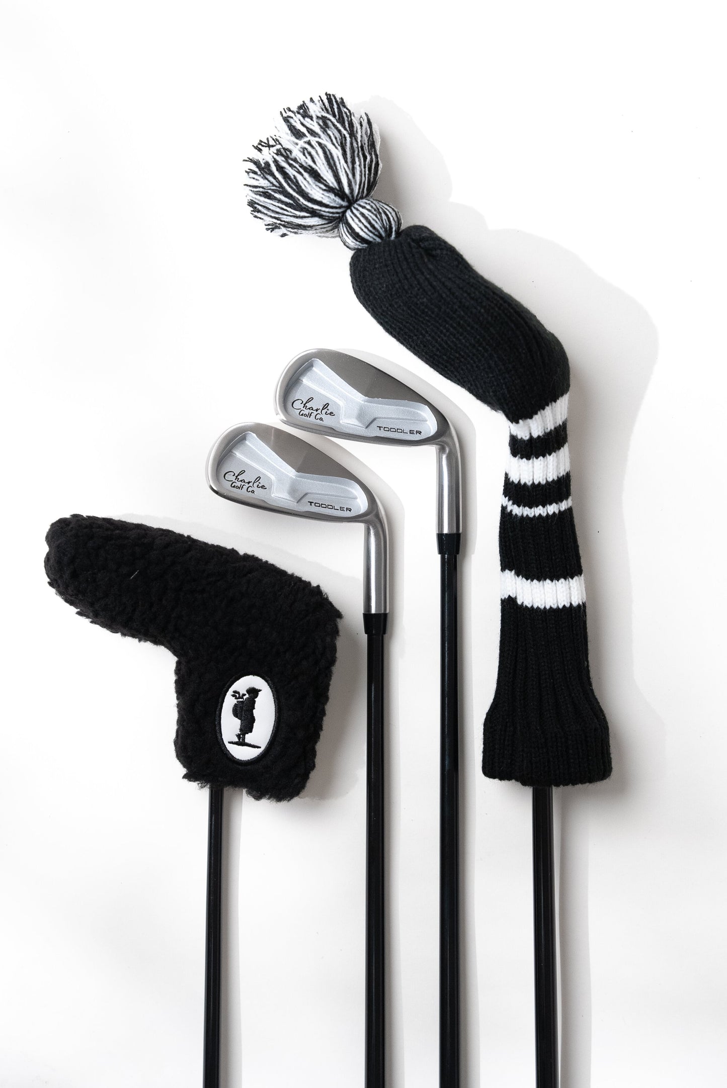 Youth golf clubs with headcovers