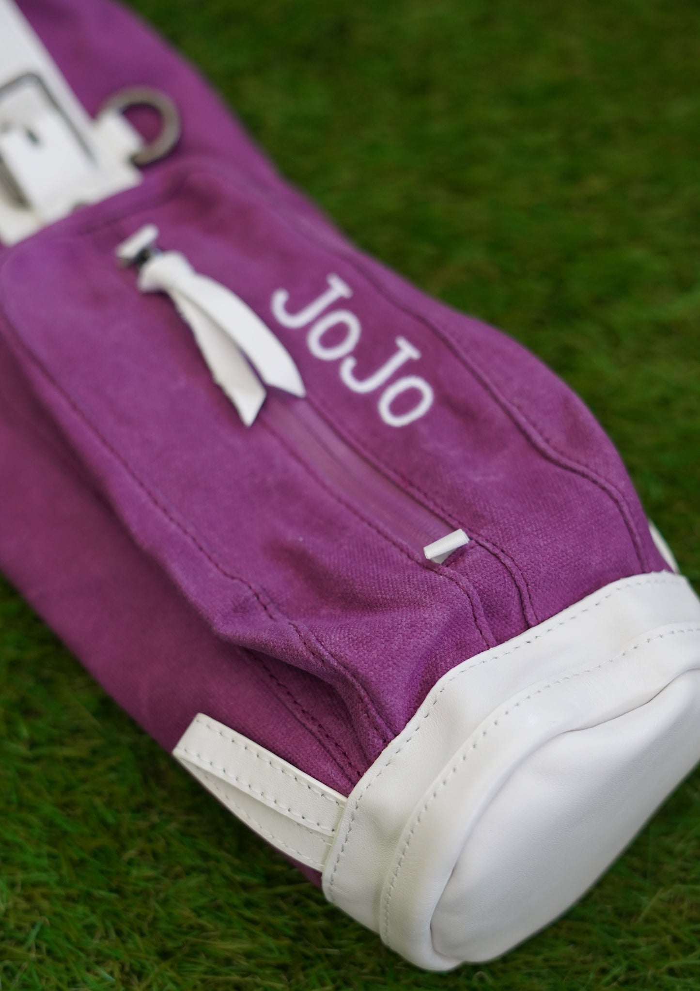 Personalized purple kids golf bag