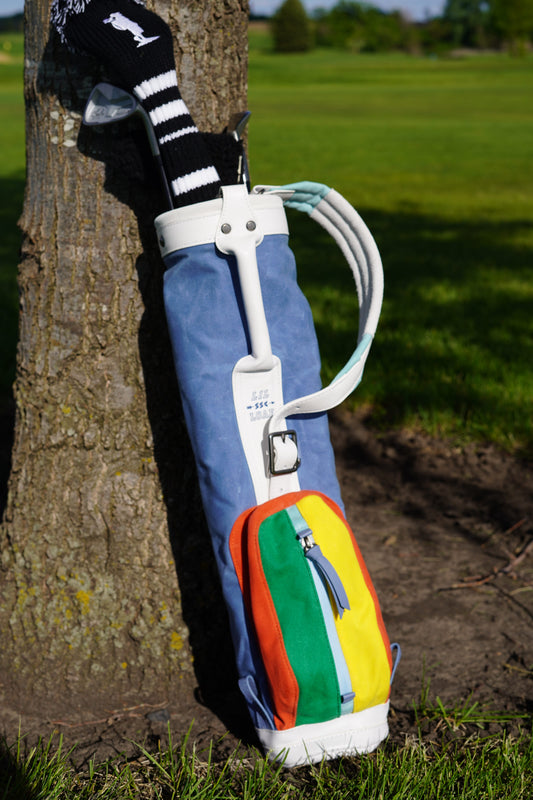 SSC x Charlie Golf Co kids golf bag with kids golf clubs