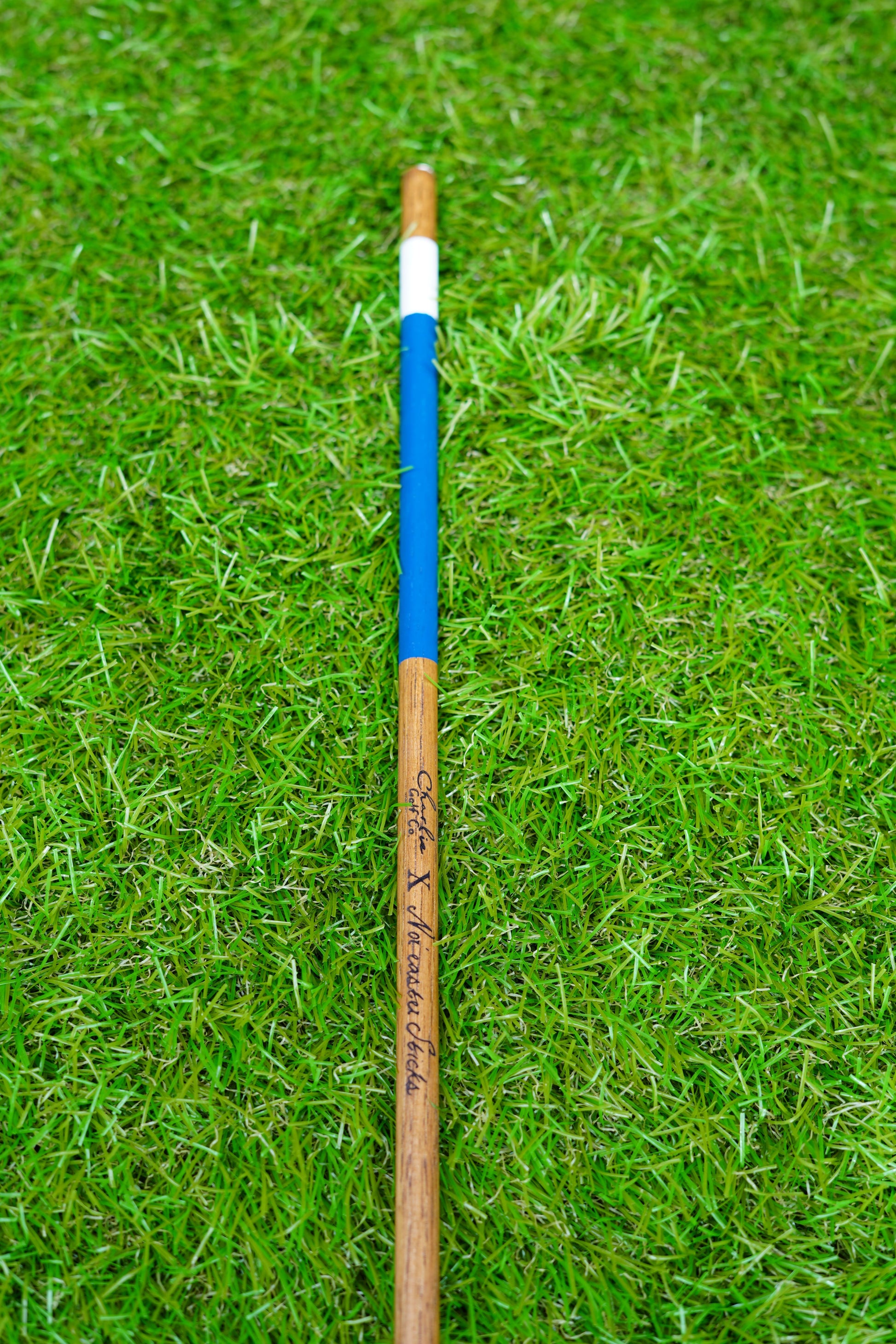 blue golf alignment stick for kids