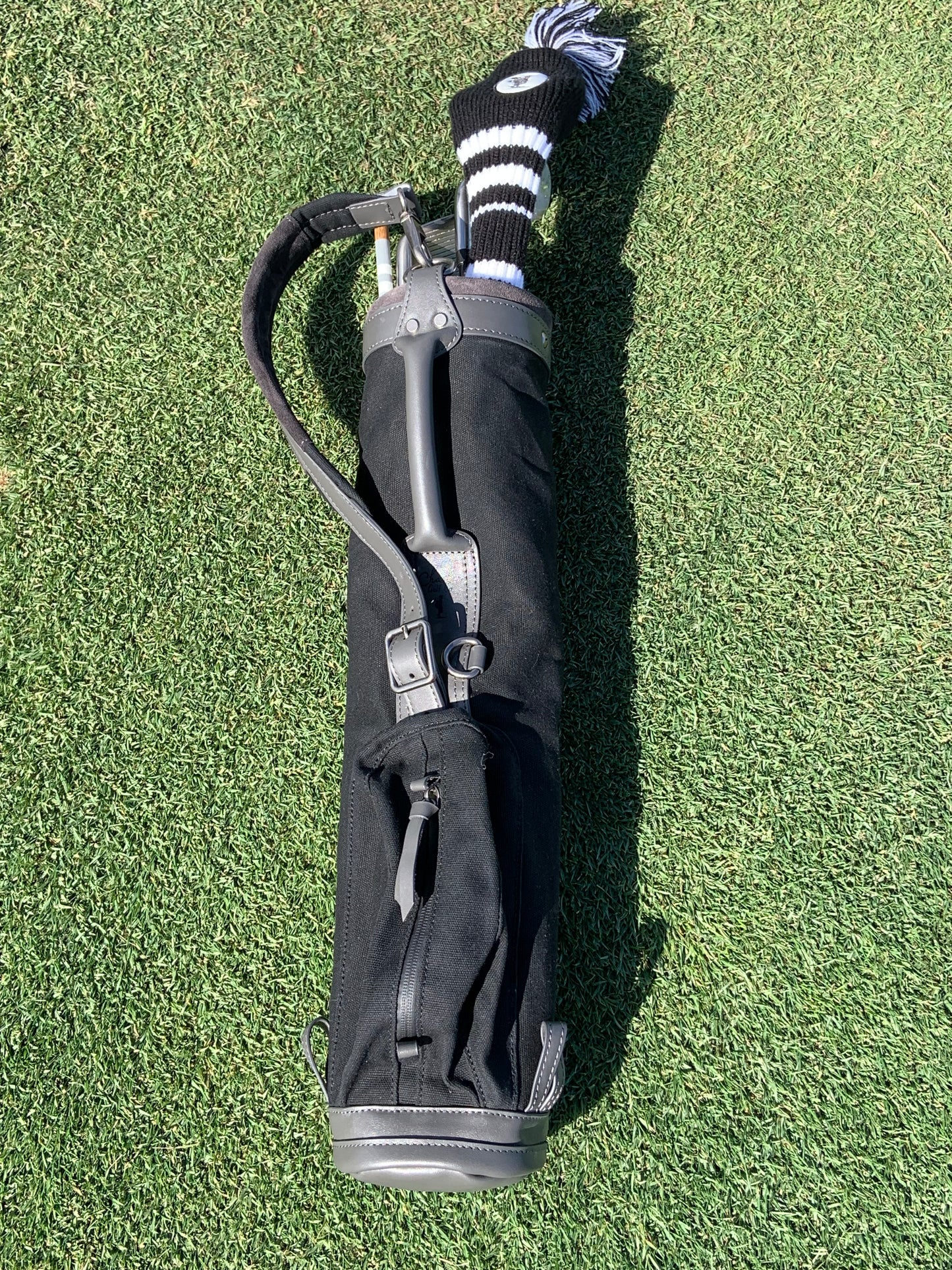 black kid golf bag