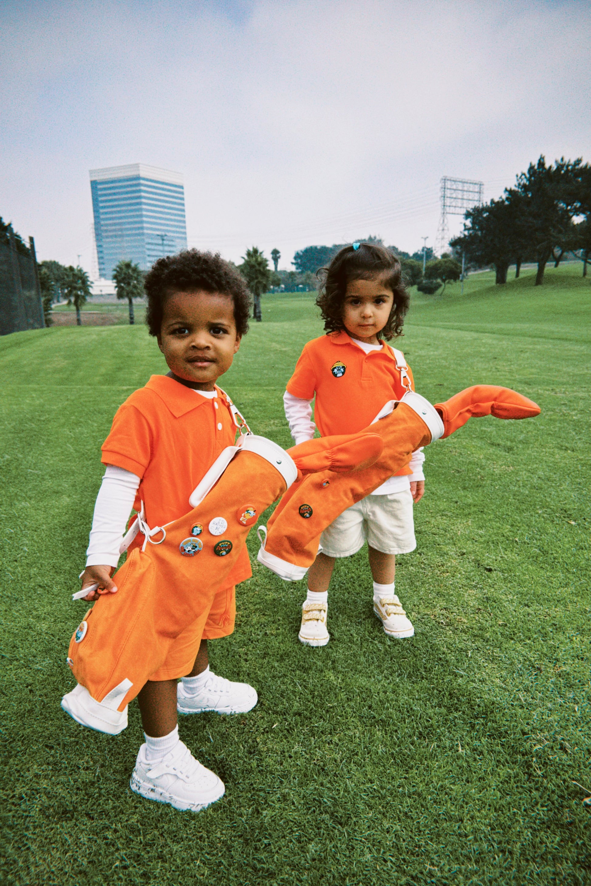 orange kids golf bag